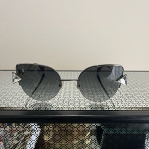 Fendi cat eye aviators with bling